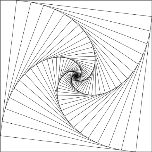 如何用 Photoshop 画出等角螺线